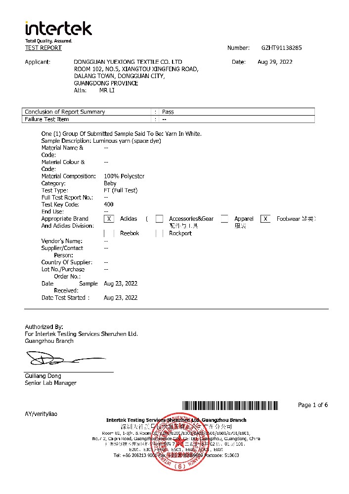 GZHT91138285（阿迪环保整套 夜光段染)