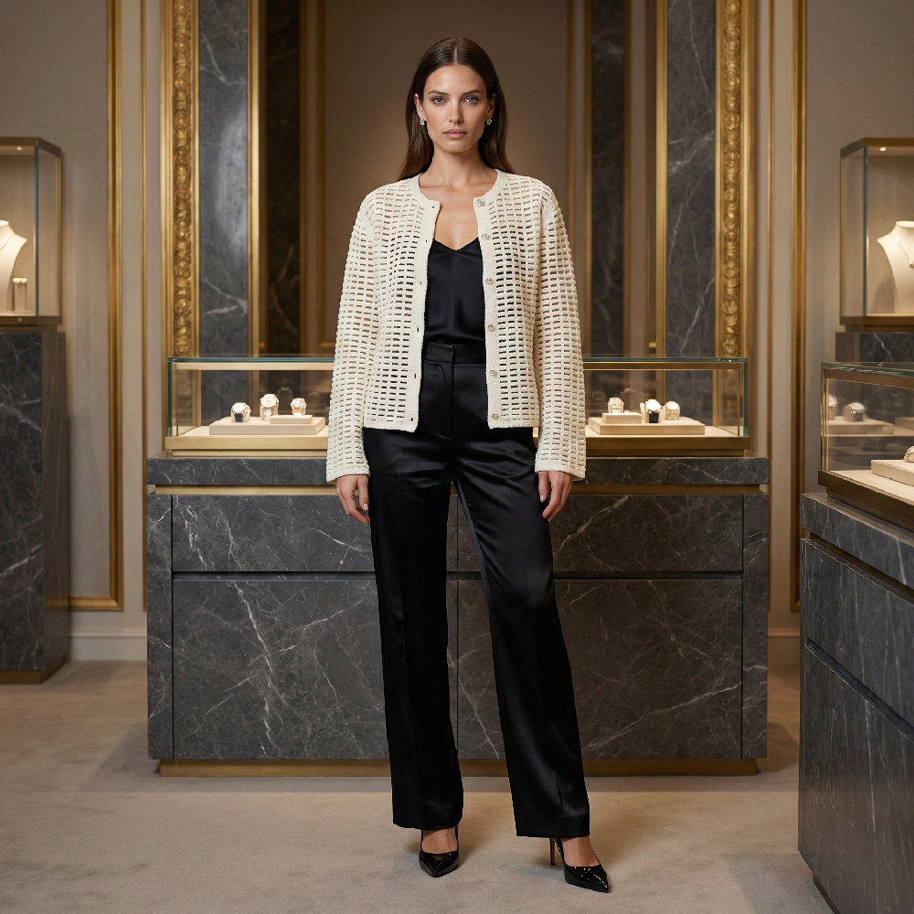 光谱开衫 混合腈纶光感变色技术 YX908