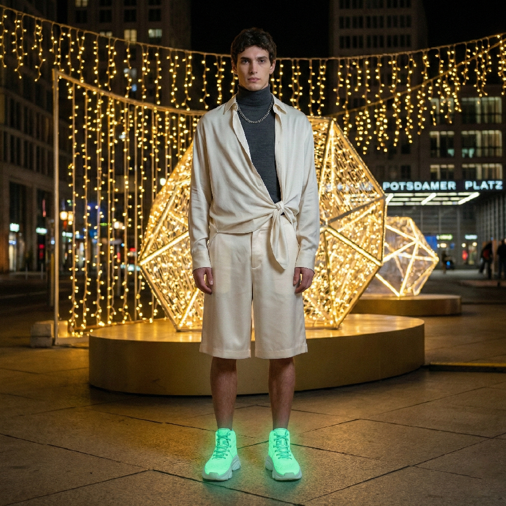 在黑暗中发光 运动鞋 YX968